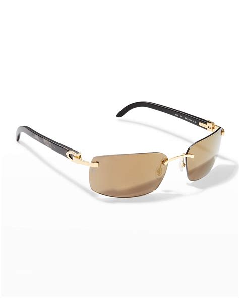 cheap cartier rimless sunglasses|cartier rimless glasses with diamonds.